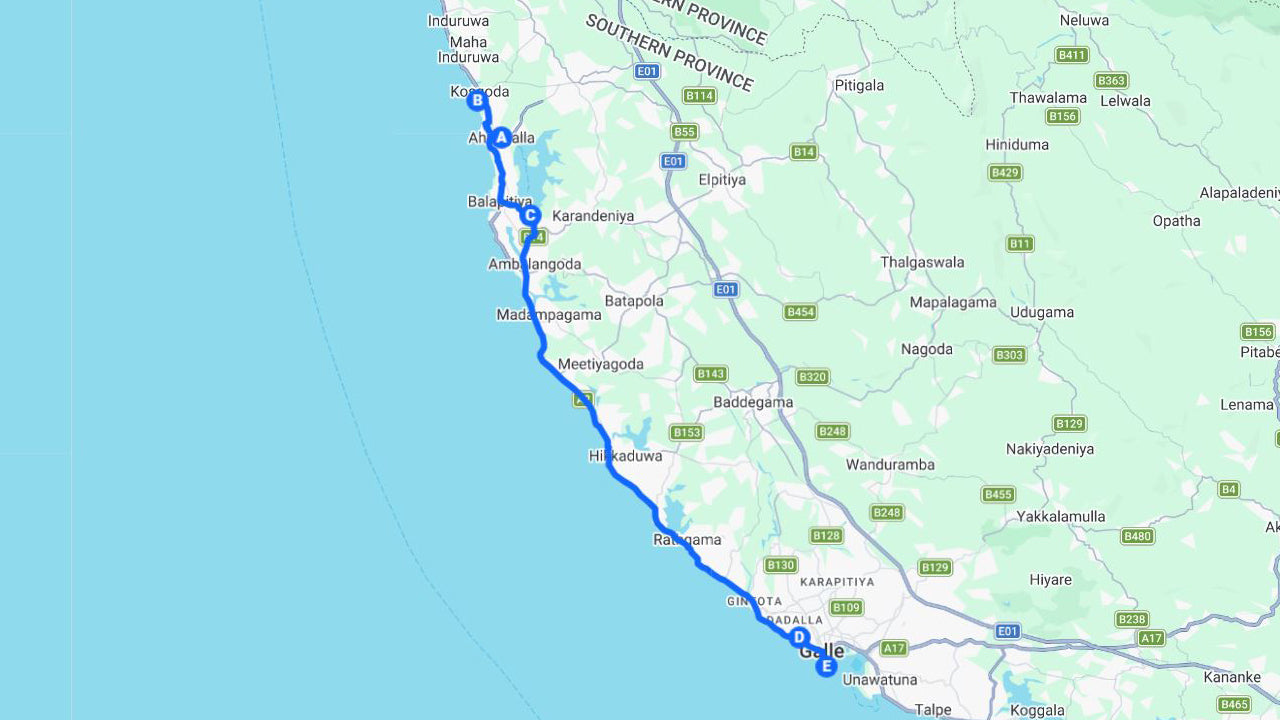 Hoogtepunten van de zuidkust en riviersafari vanuit Ahungalla