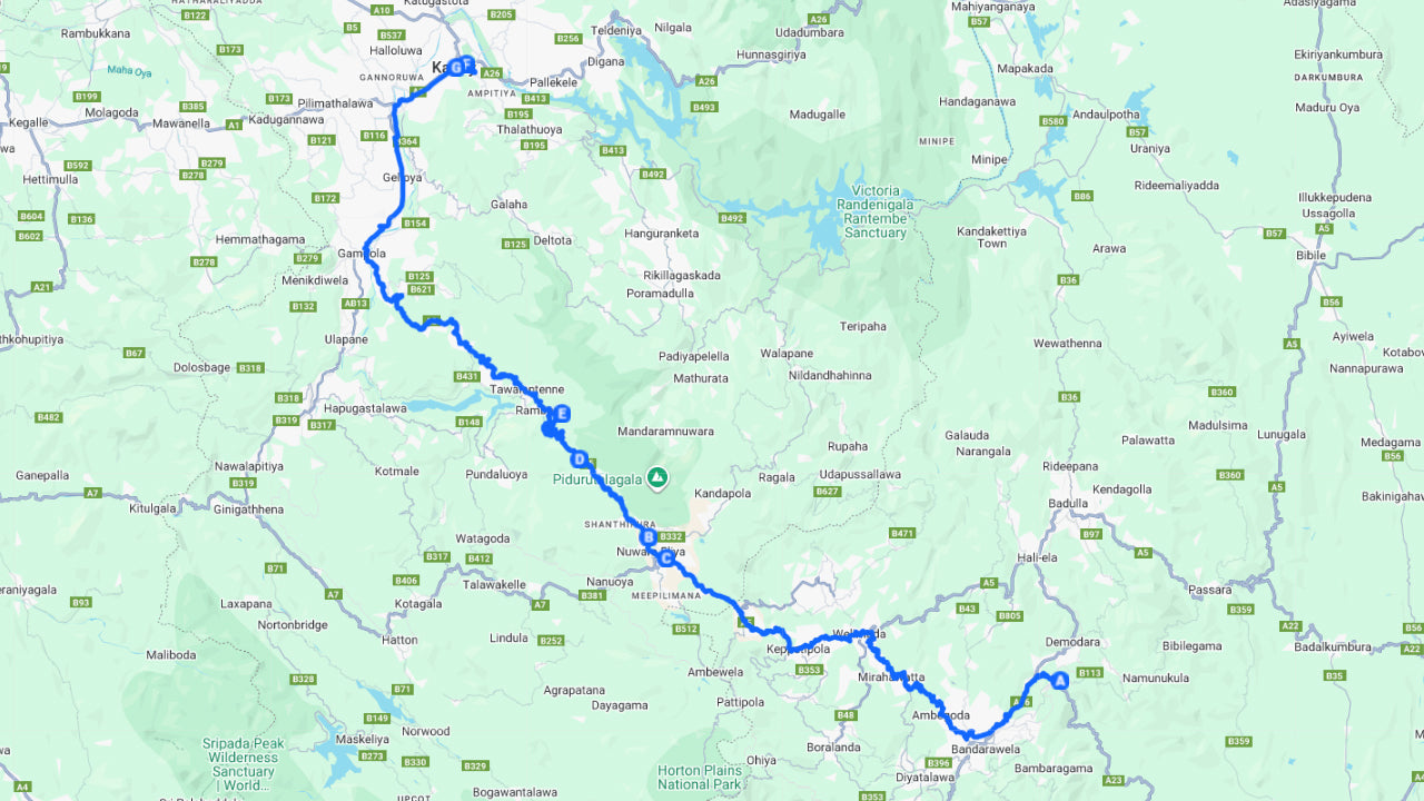 Privétransfer van Ella naar Kandy met schilderachtige tussenstops.