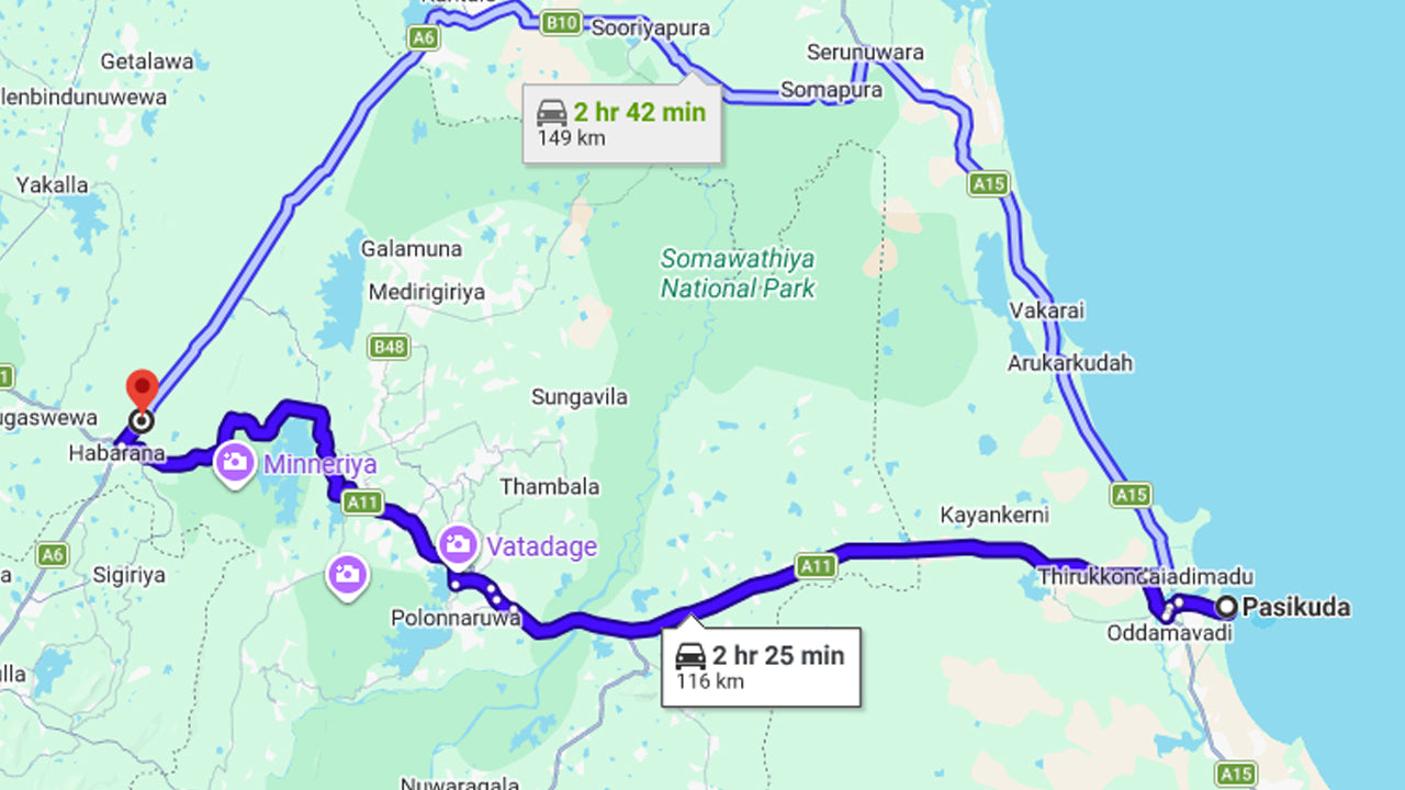 Hurulu Eco Park Safari-dagtrip vanuit Pasikuda