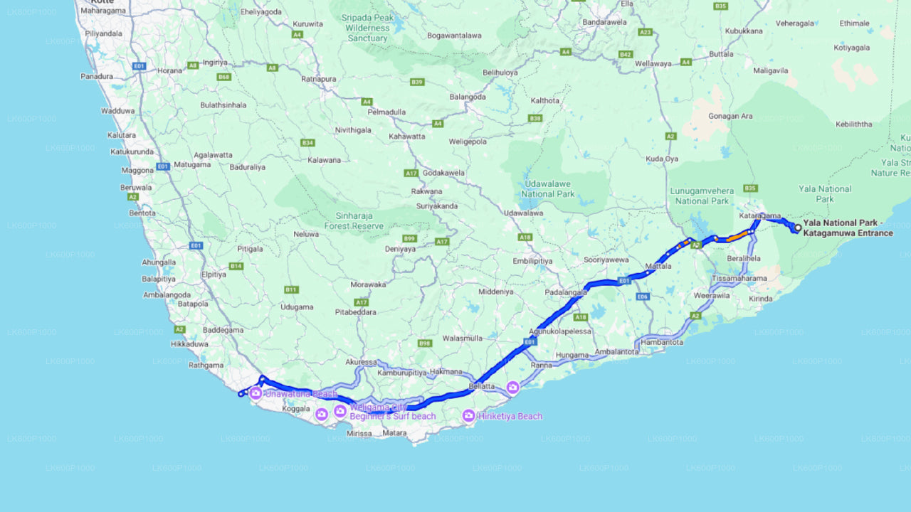 Safari in het nationale park Yala vanuit Galle