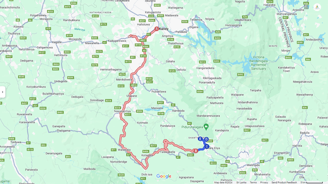 Nuwara Eliya vanuit Kandy met de trein