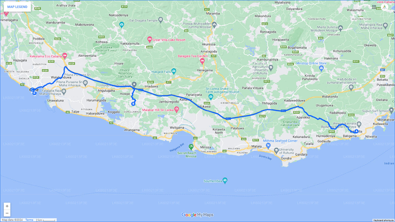 Handungoda en Galle vanuit Dikwella City (privé dagtocht)