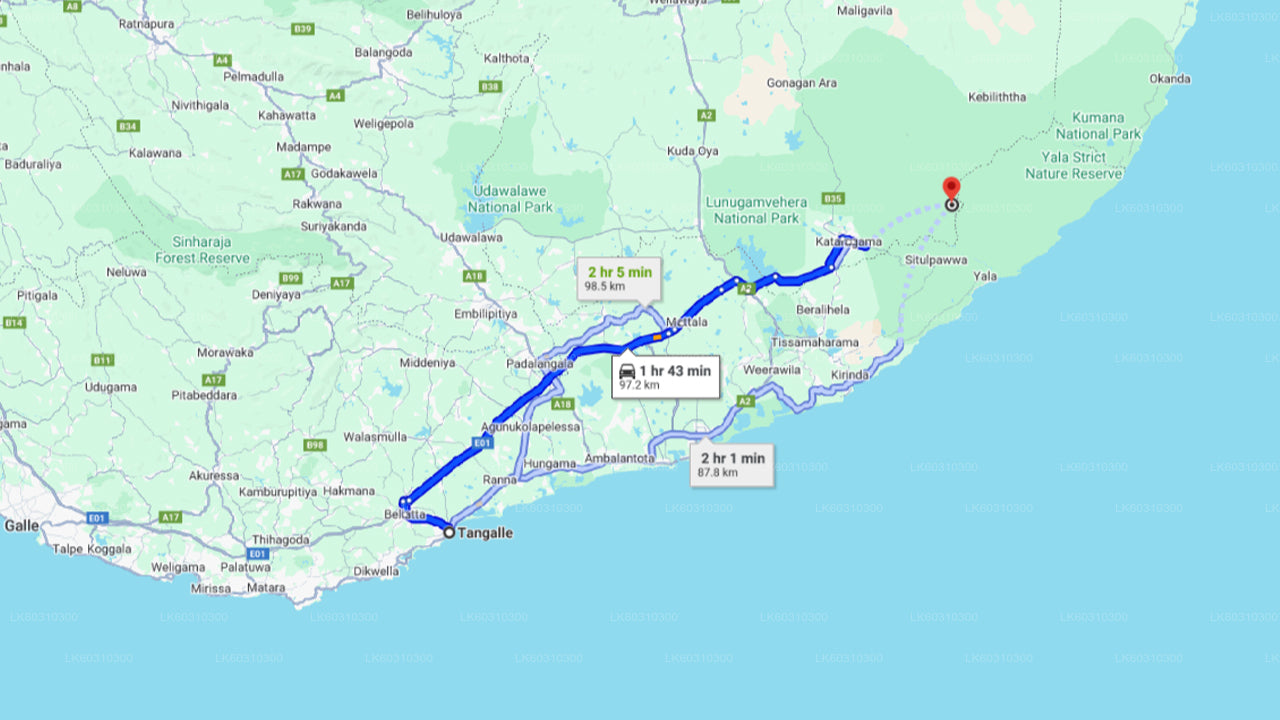 Yala National Park Safari vanuit Tangalle