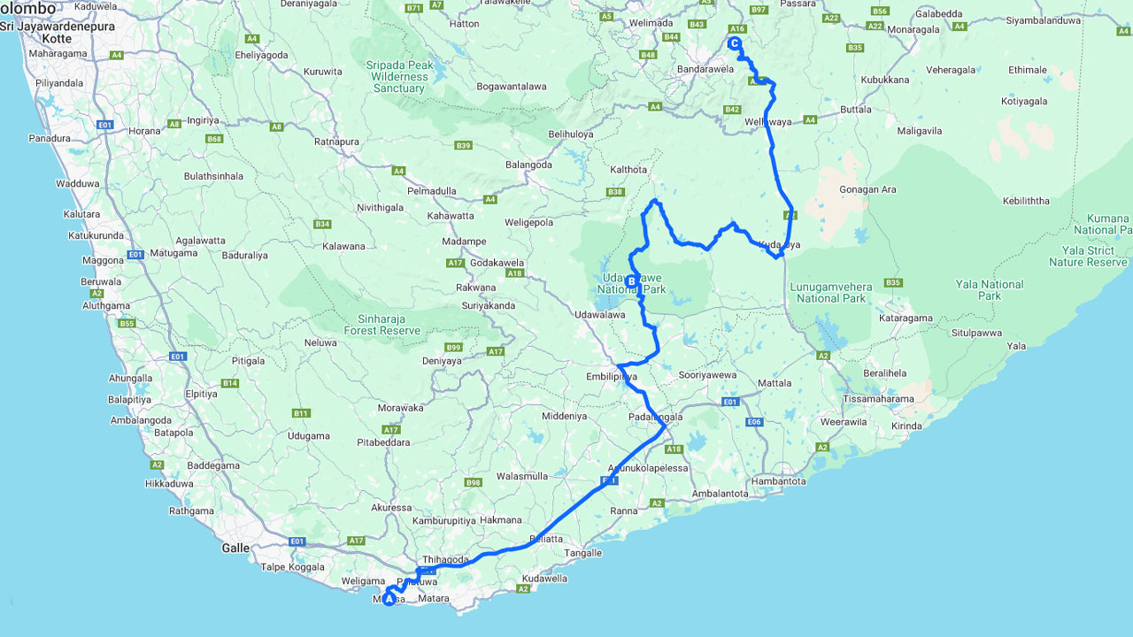 Privétour van Mirissa naar Ella met Udawalawe Safari