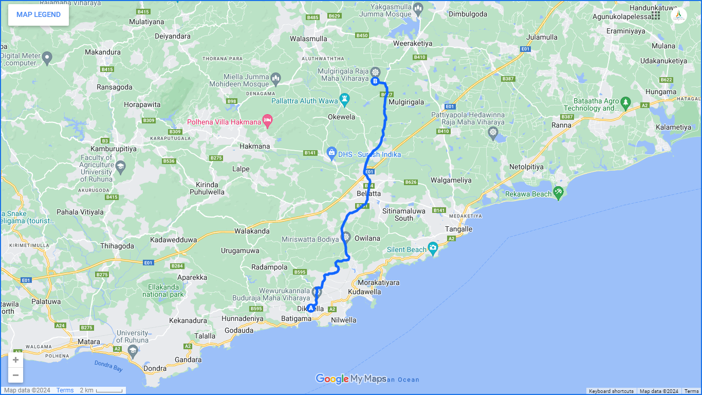 Mulkirigala-fietstour vanuit Tangalle