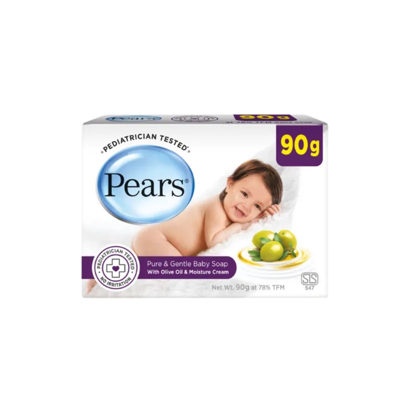 Peren Pure en zachte babyzeep (90 g)