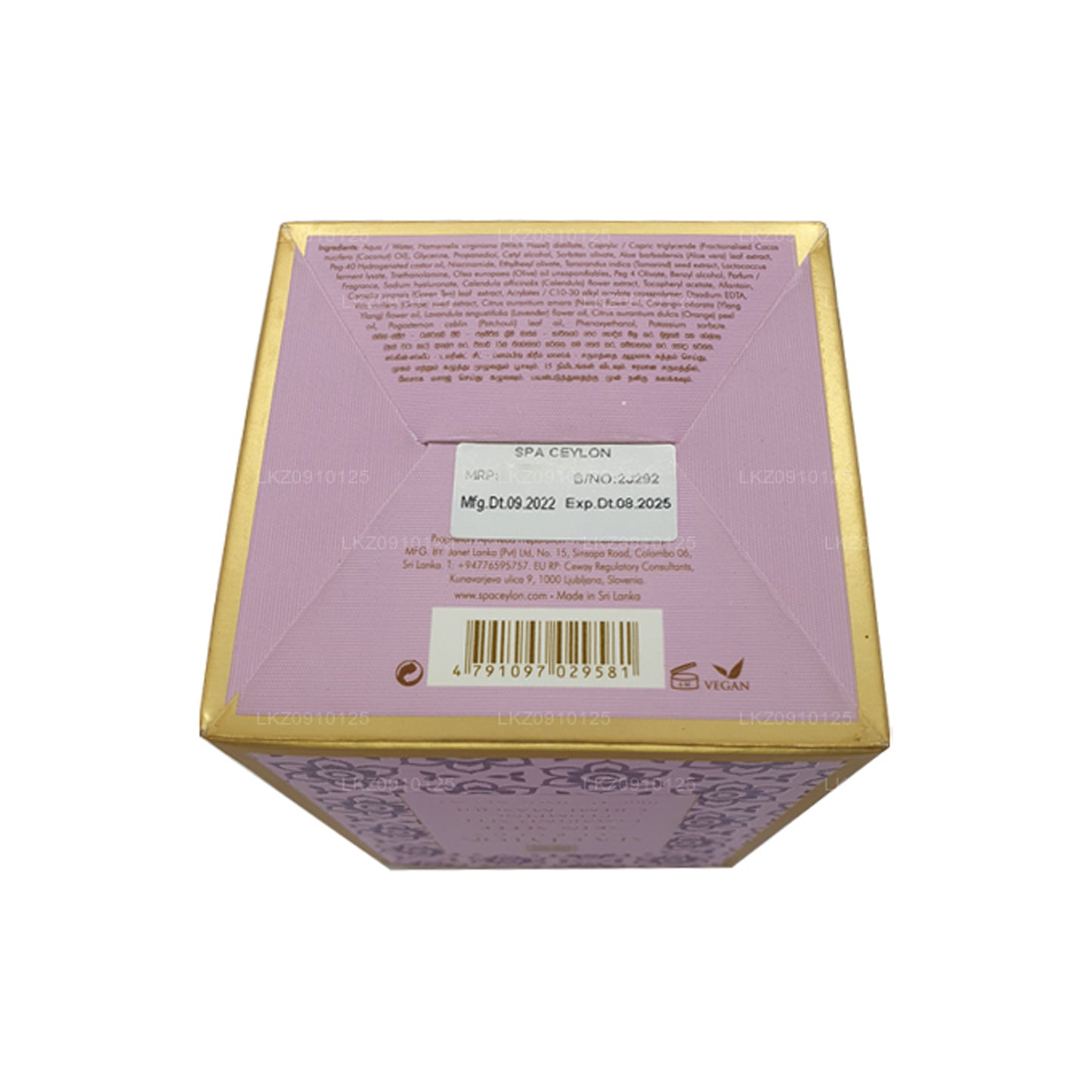 Spa Ceylon Skin Sleep gezichtsmasker met tamarindezaad en vollere crème (200 g)