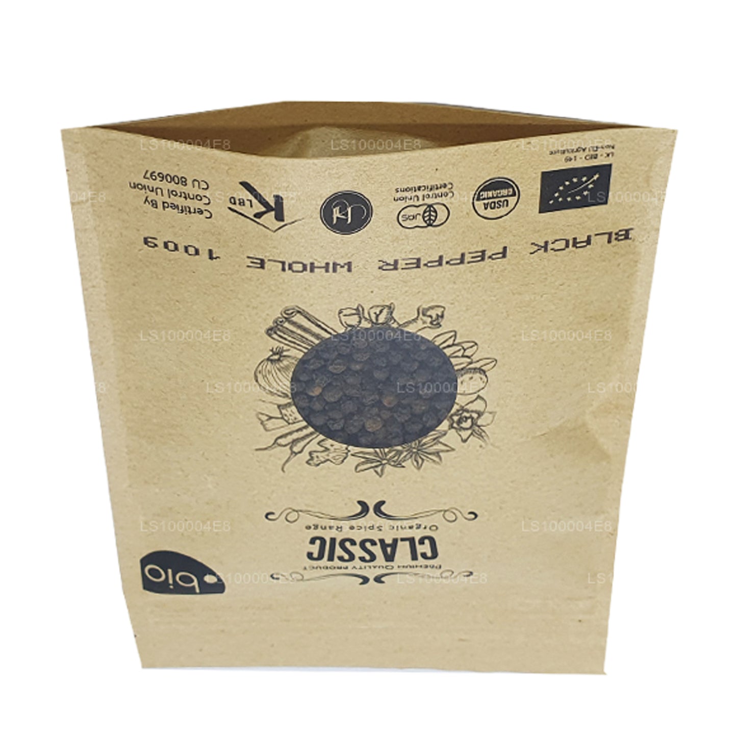 Lakpura biologische zwarte peper in zijn geheel