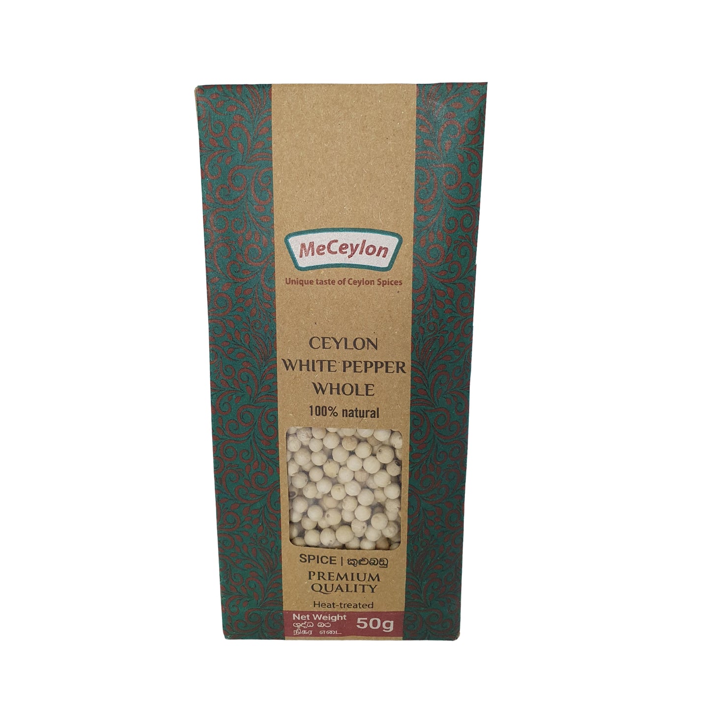 Me Ceylon Ceylon witte peper in zijn geheel (50 g)