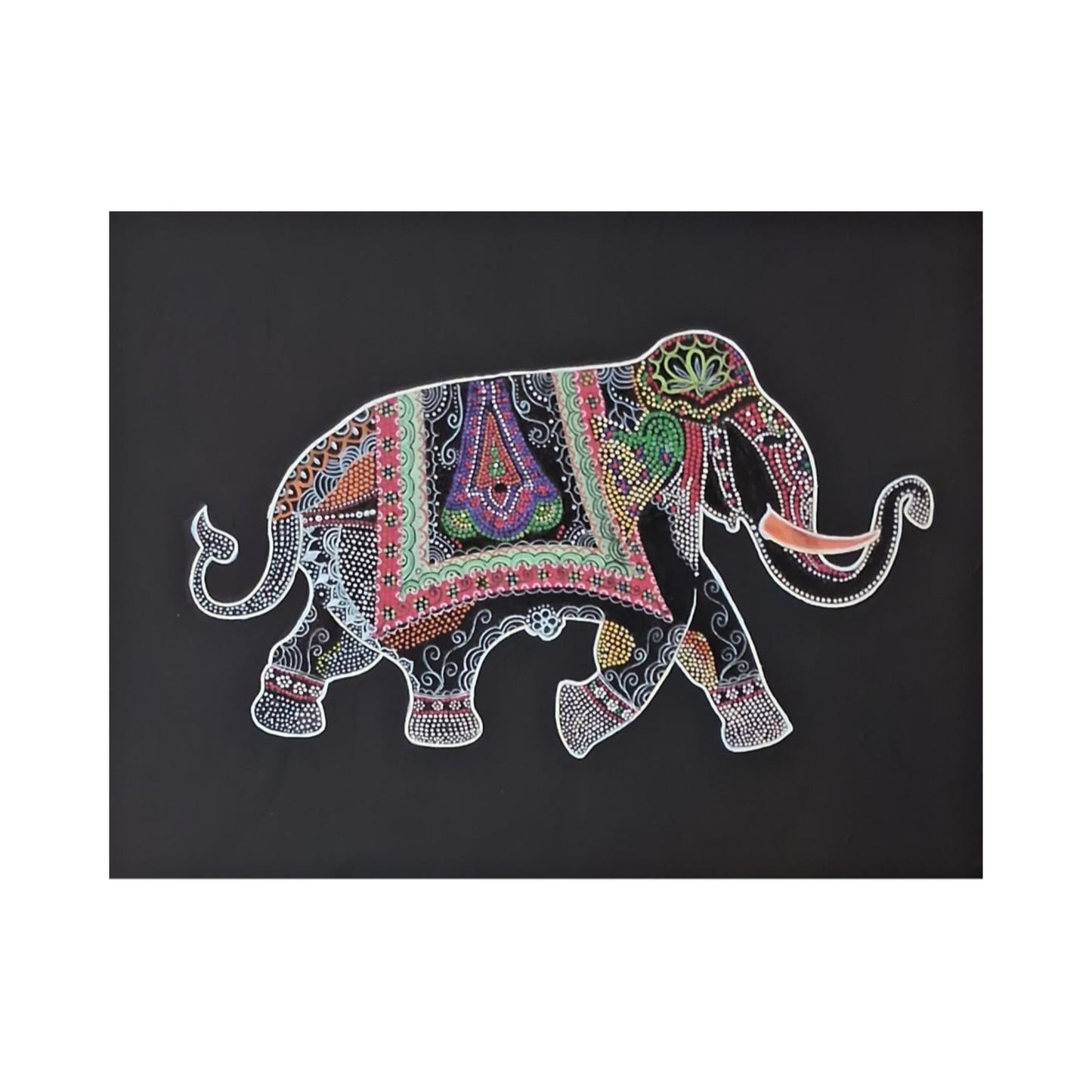 Lakpura® Majestueuze Olifant Wandkunst