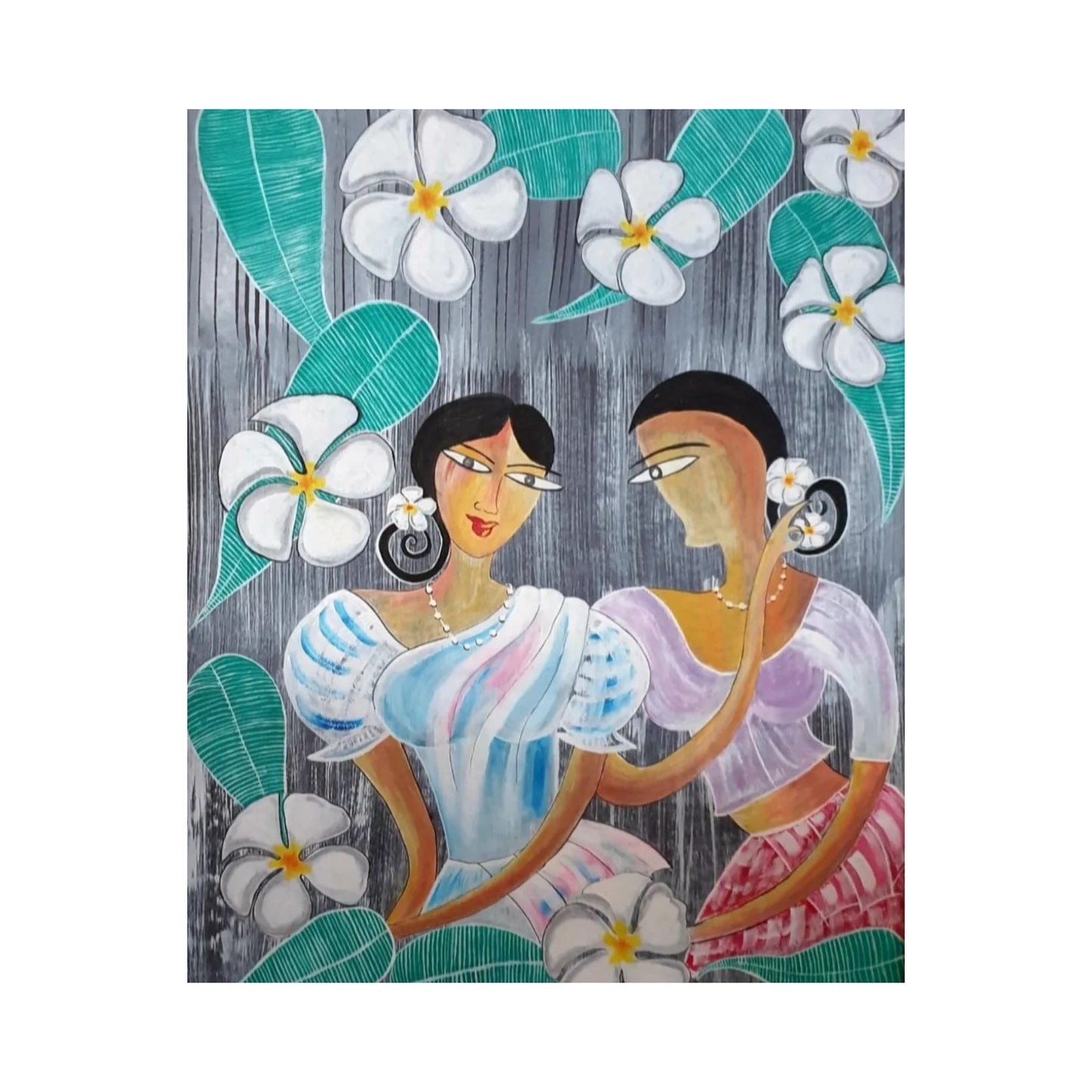 Lakpura® Bloemen tussen Bloemen Wandkunst