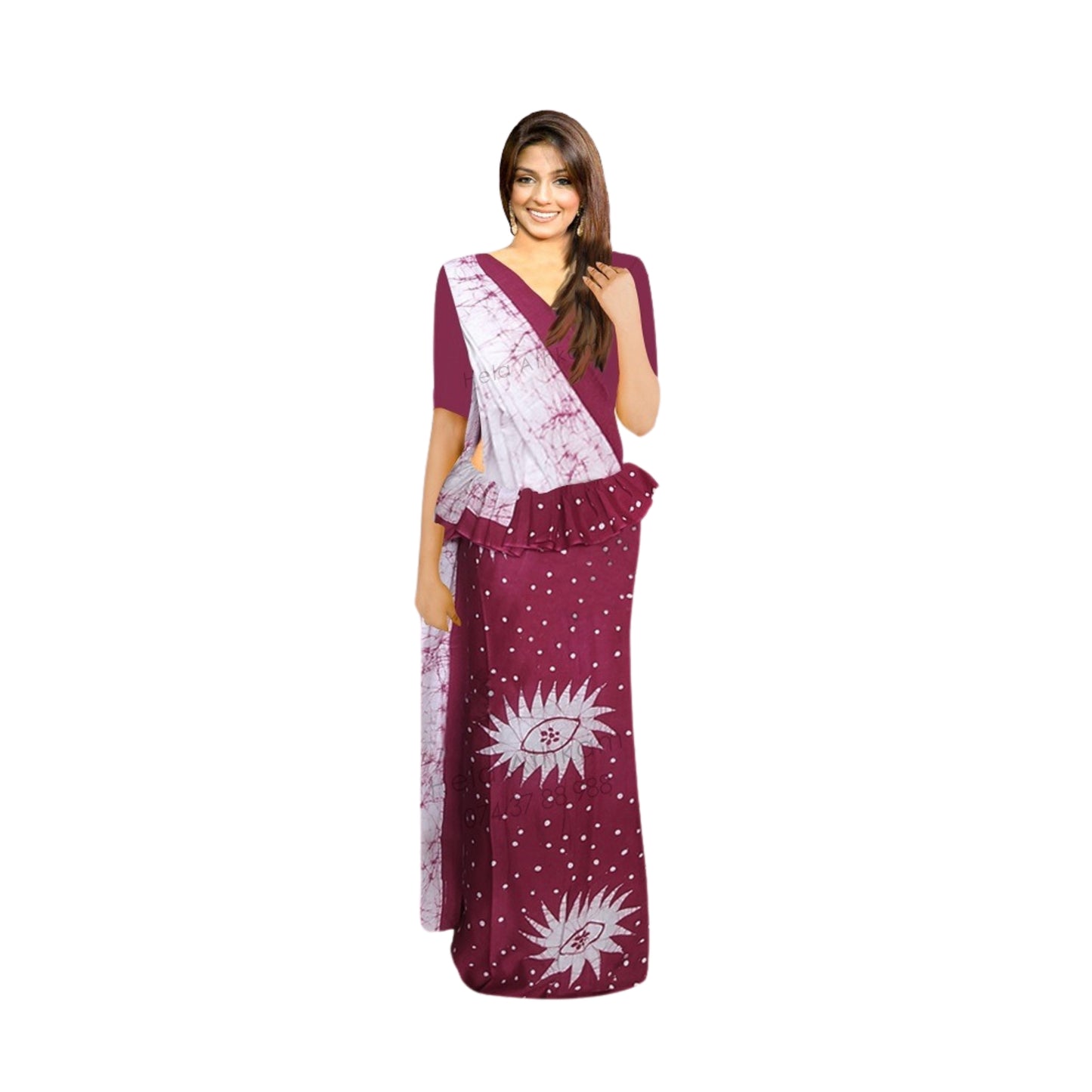 Lakpura Batik Saree (Design S021)