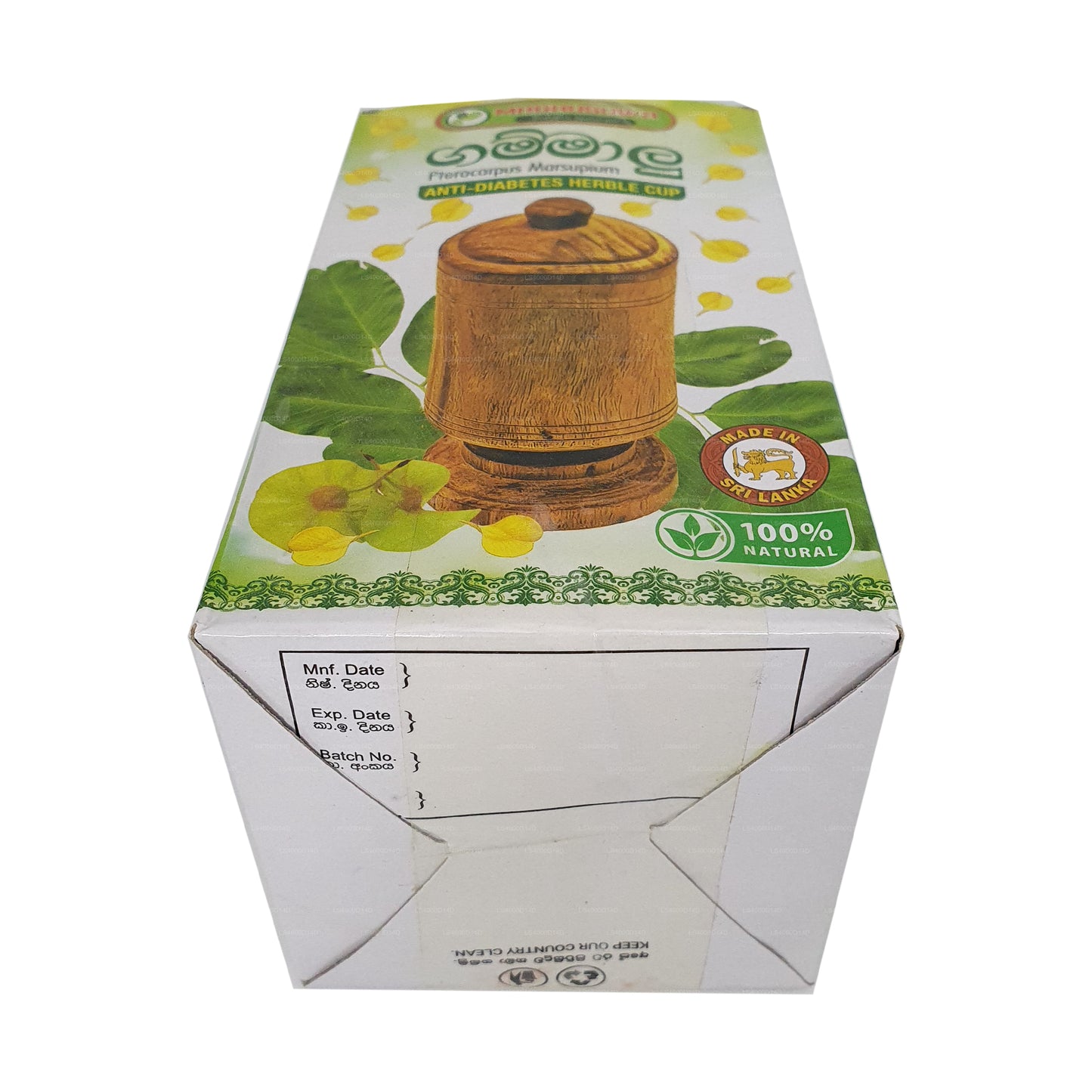 Madhusuwa Gammalu (Pterocarpus Marsupium) Antidiabetische kruidenbeker - 200 g