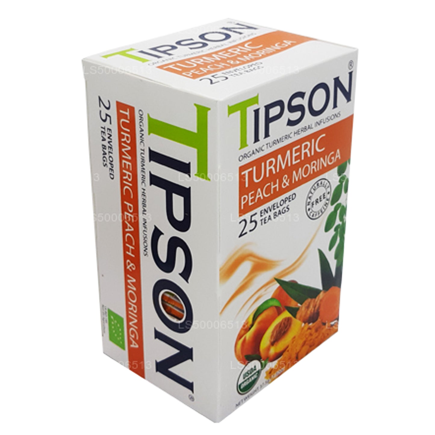 Tipson Tea Biologische kurkuma, perzik en moringa (37,5 g)