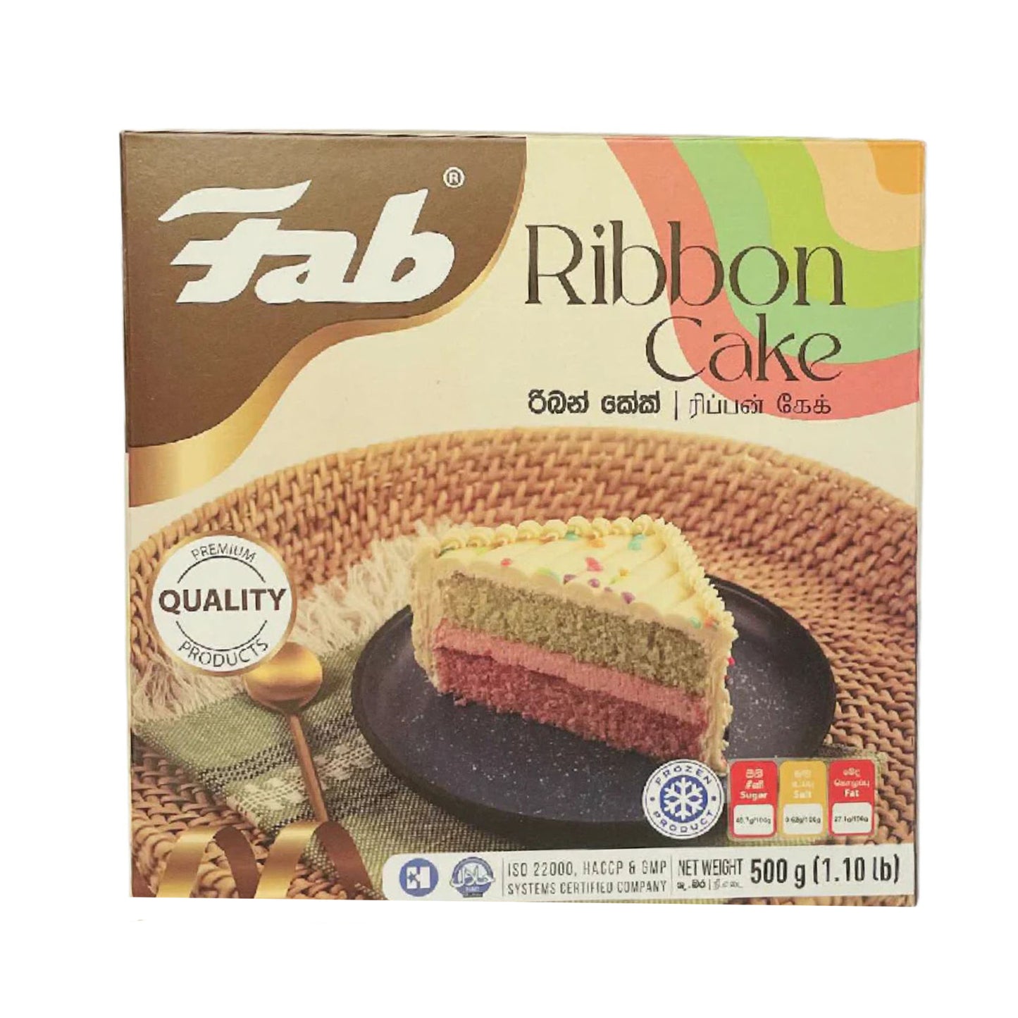 Fab Ribbon Cake (500g)
