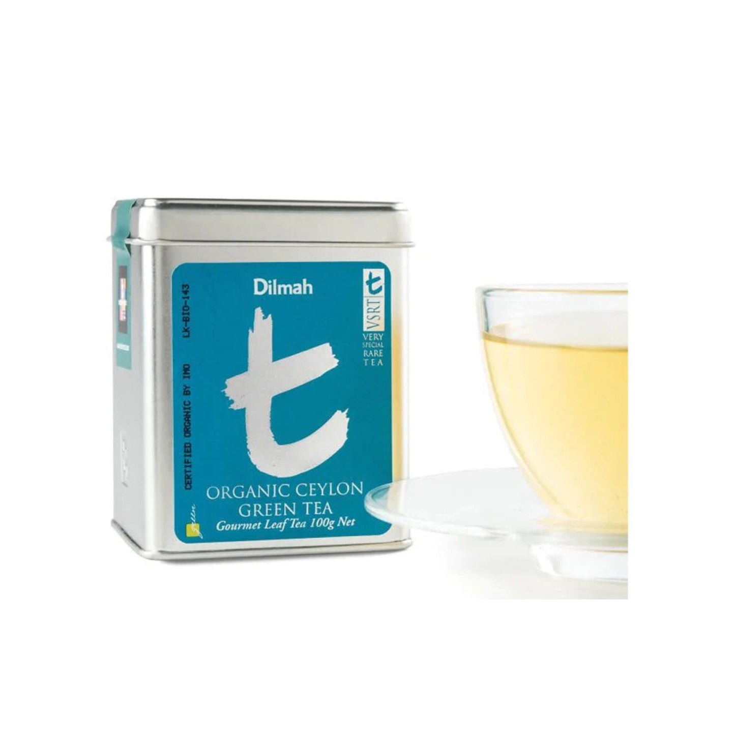 Dilmah t-series biologische groene thee van Ceylon (100 g)