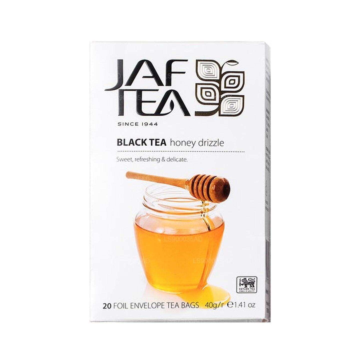 Jaf Tea Black Tea Honey Drizzle Foil Envelop theezakjes (40 g)