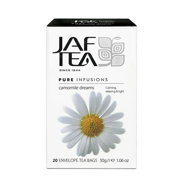 Jaf Tea Pure Infusions Collection Camomile Dream Foil Envelop theezakjes (30 g)