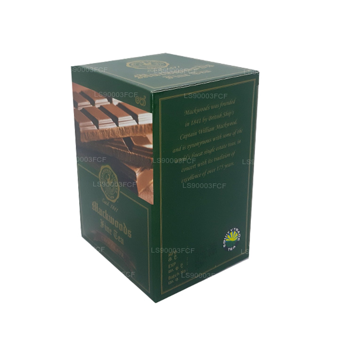 Mackwoods Single Estate Ceylon zwarte thee met chocoladesmaak (50 g) 25 theezakjes