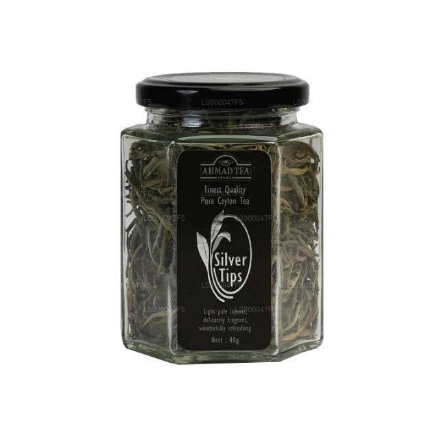 Ahmad Tea Silver Tips Glass Jar (40g)