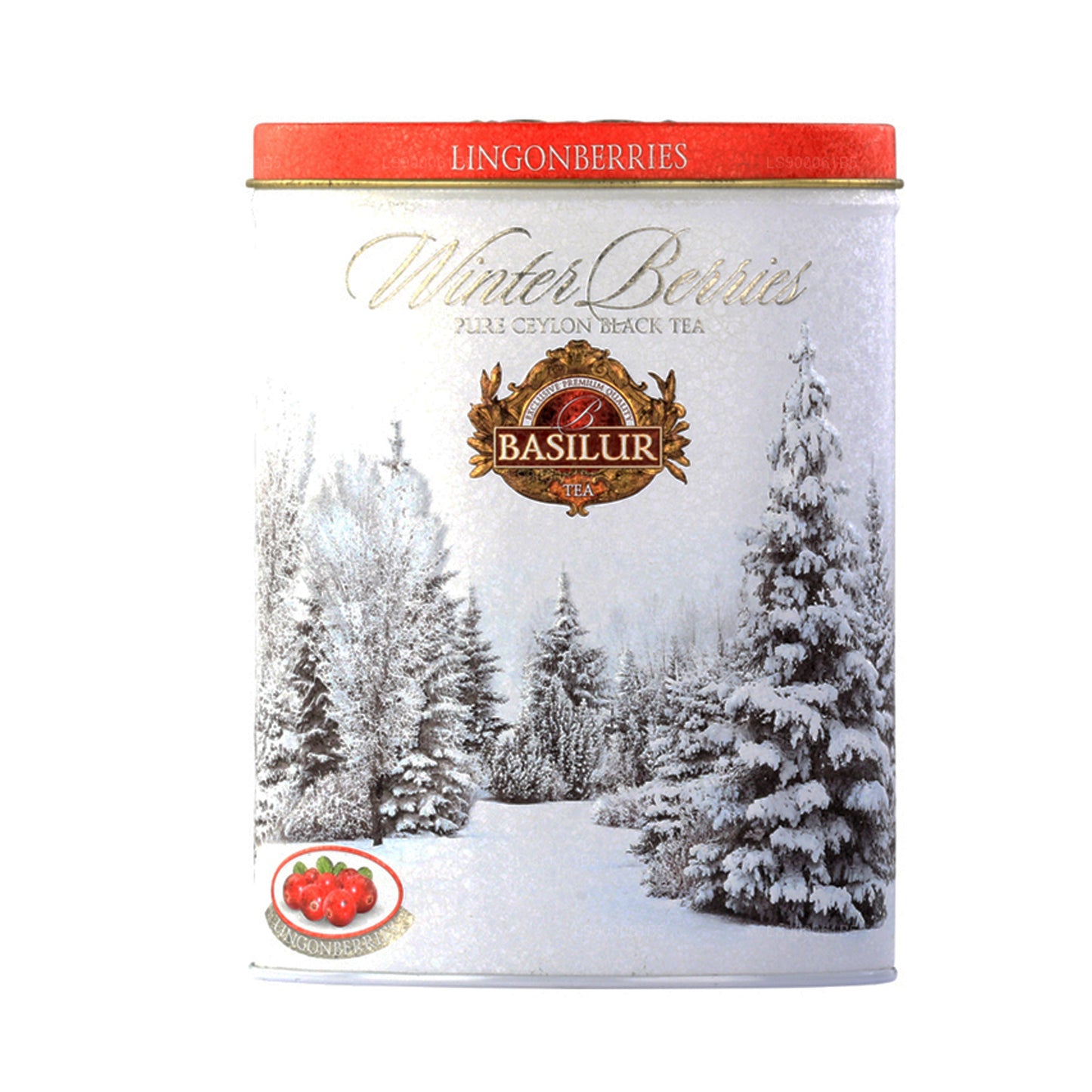 Basilur Winter Berries „Lingonberries” (100 g) Blikje