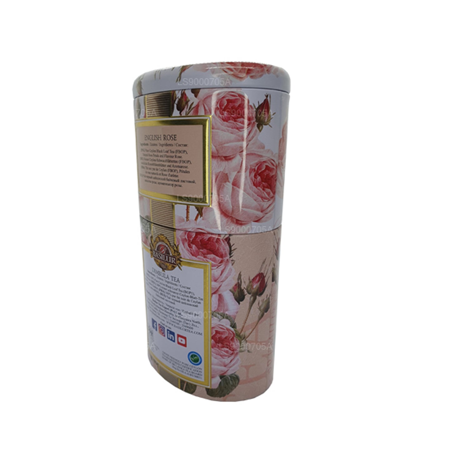 Basilur vruchten en bloemen „English Rose” Dimbula (100g) Caddy