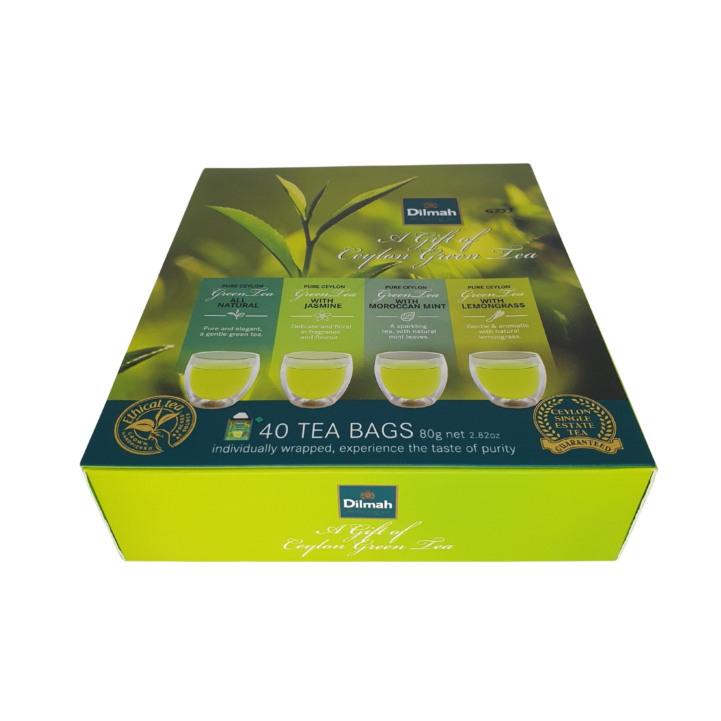 Dilmah A Gift of Ceylon groene thee (80 g) 40 theezakjes