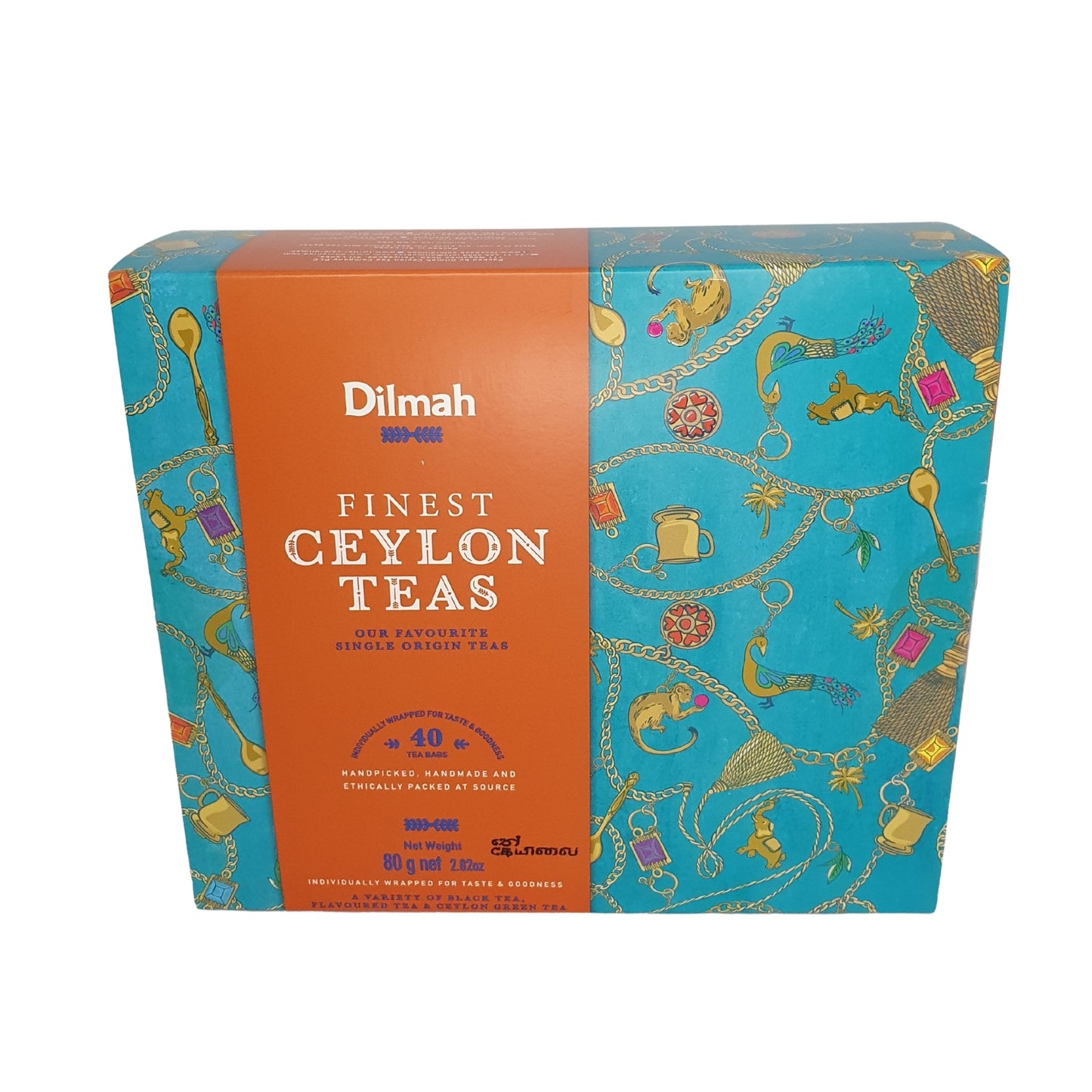 Dilmah Finest Ceylon Teas Cadeaupakket (80 g) 40 theezakjes