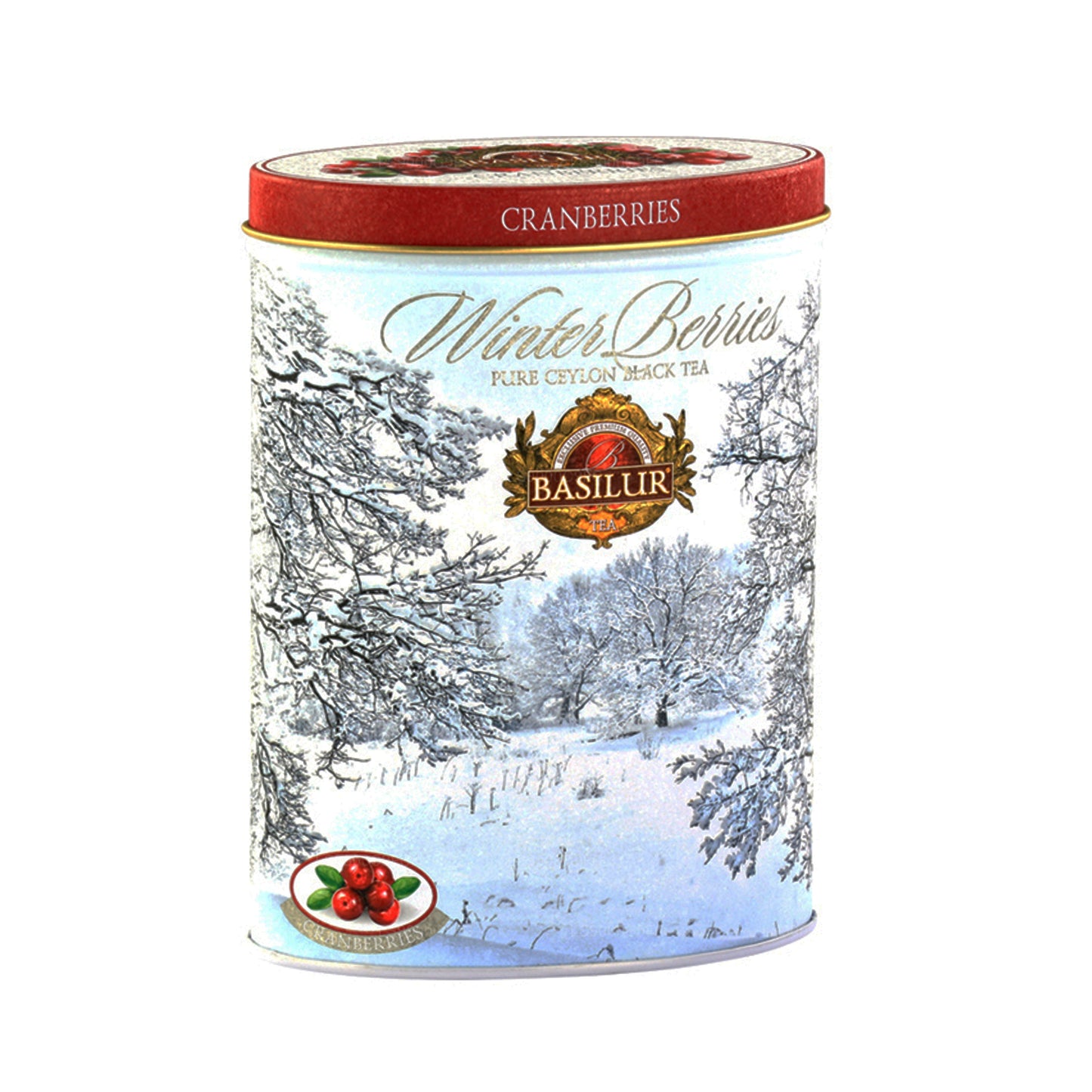 Basilur Winter Berries „Cranberries” (100 g) in blik