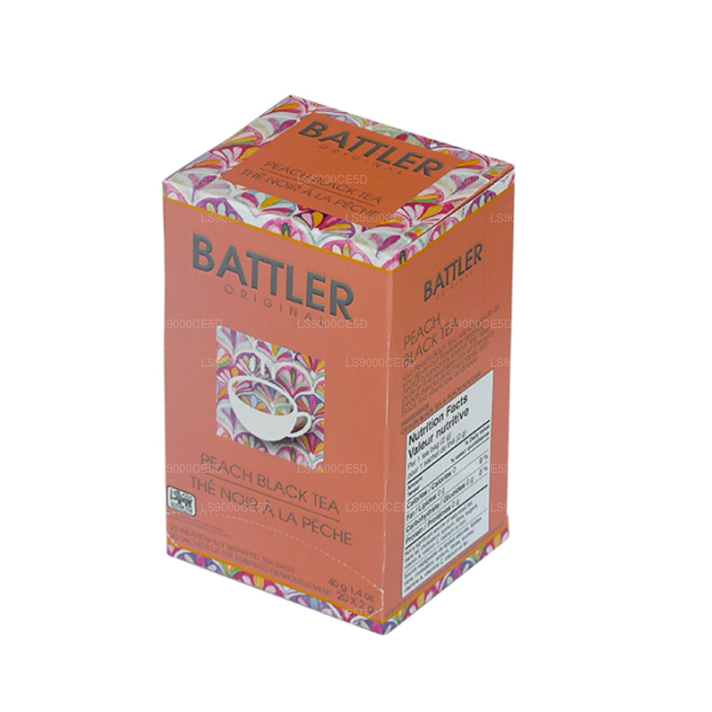 Battler Original zwarte perzikthee (40 g) 20 theezakjes