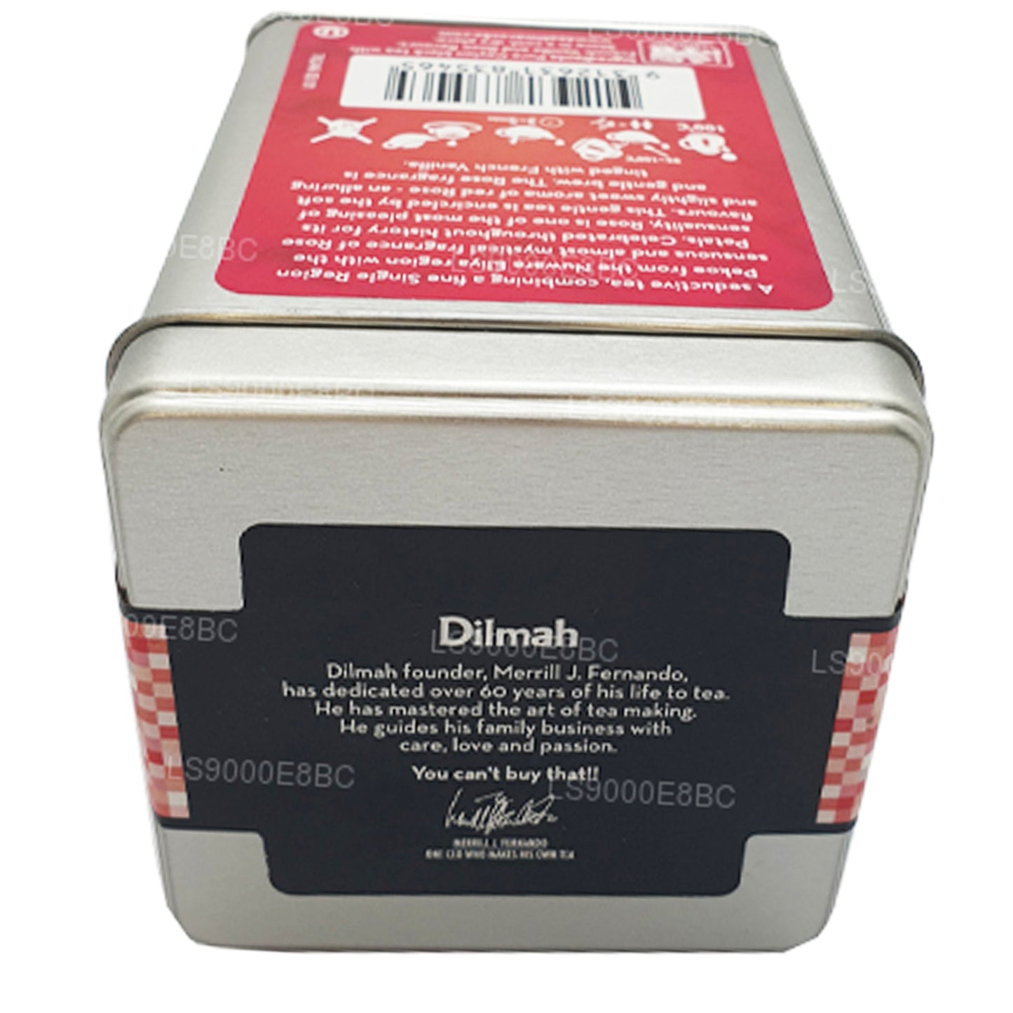 Dilmah T-serie Rose met Franse vanillethee met losse blaadjes (100 g)