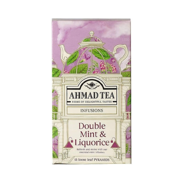 Ahmad Tea Double Mint And Liquorice Tea (30g) 15 Pyramid Tea Bags
