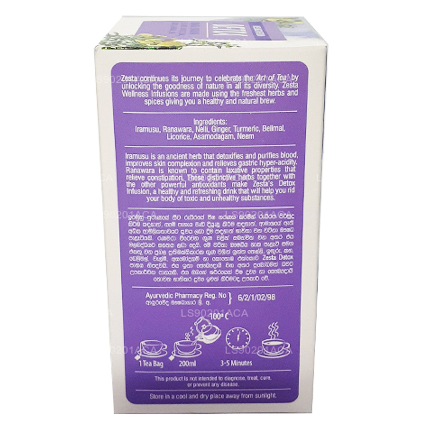 Zesta Detox Iramusu, Ranawara (40 g) 20 theezakjes