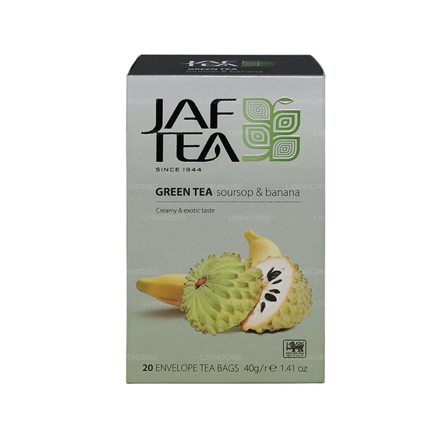 Jaf Tea Pure Green Collection Zuurzak en banaan voor groene thee (40 g) 20 theezakjes