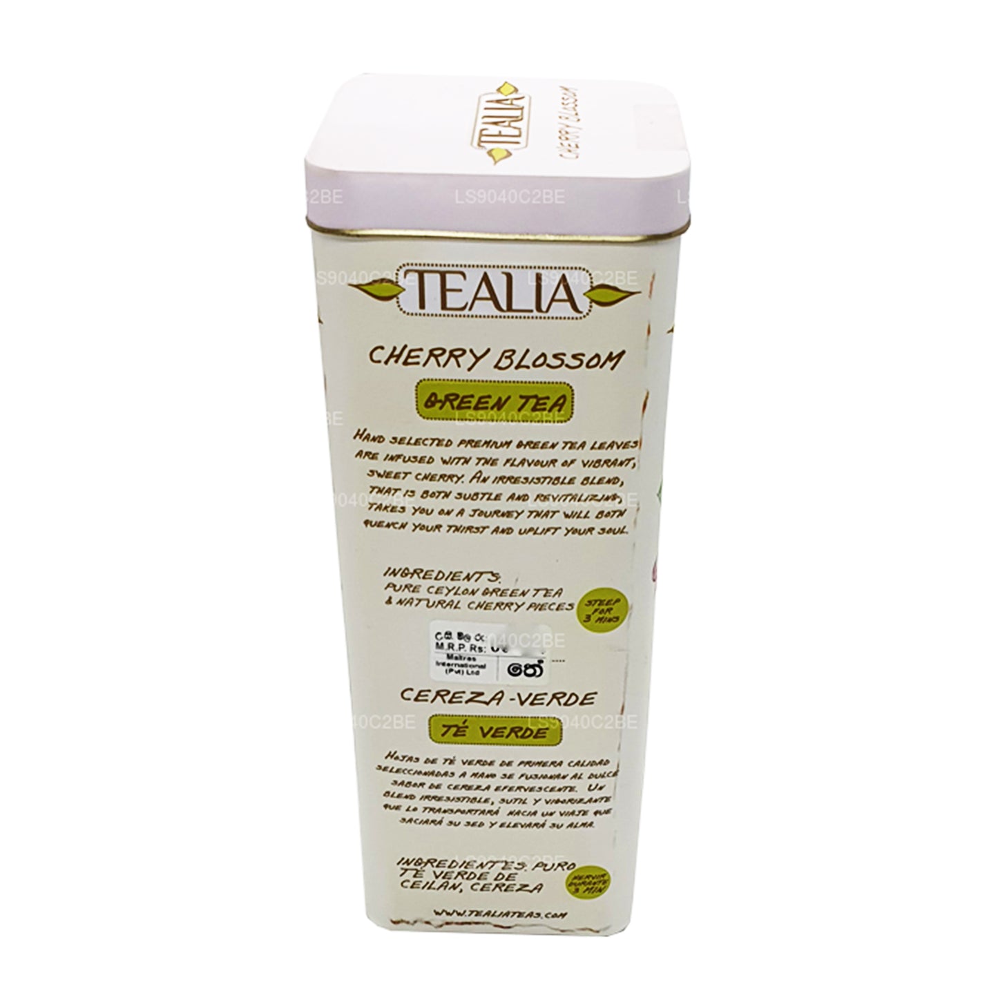 Tealia Cherry Blossom groene thee met losse bladeren (100 g)