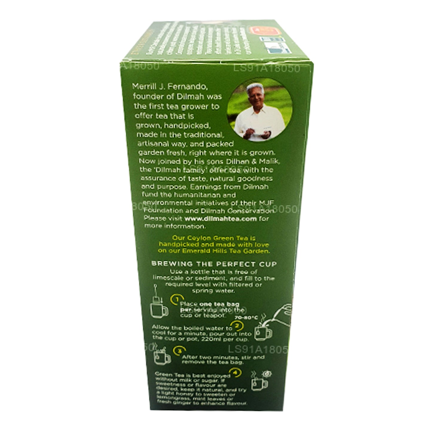 Dilmah Ceylon pure groene thee (40 g) 20 theezakjes