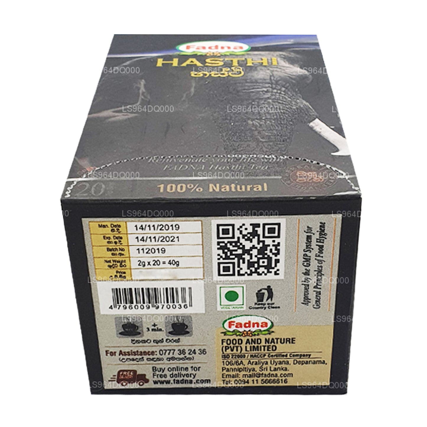 Fadna Hasthi kruidenthee (40 g) 20 theezakjes