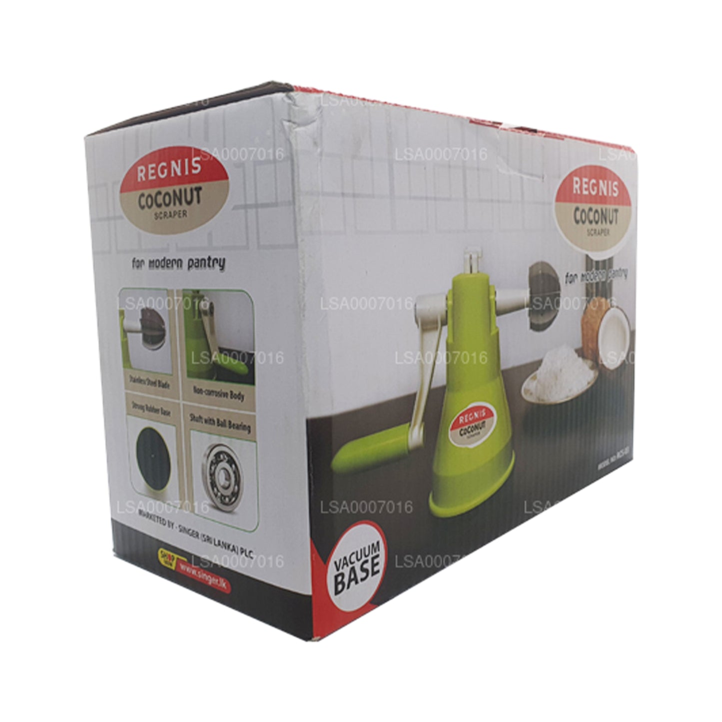 Lakro handmatige kokosschraper (RCS- 03)