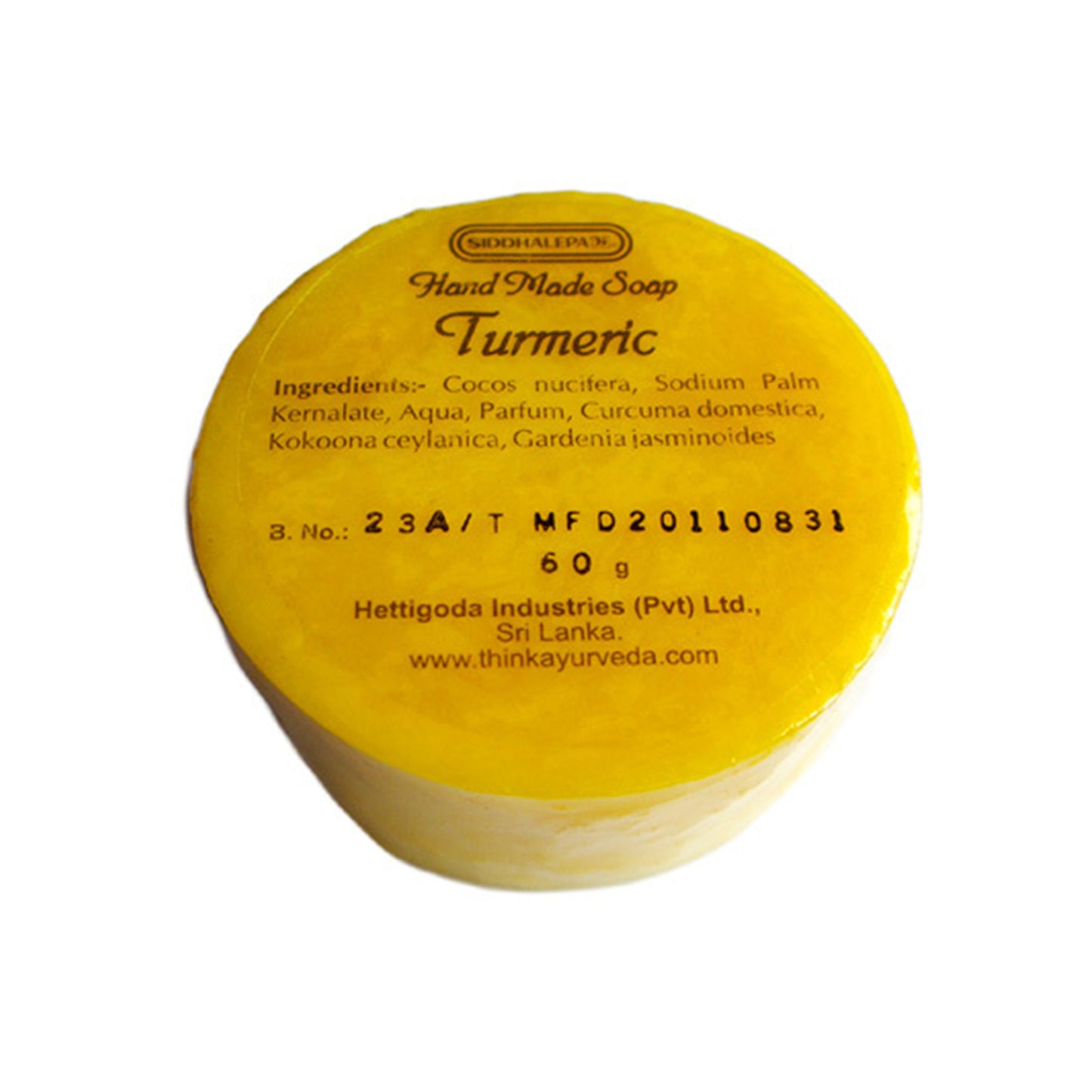 Siddhalepa Hand Made Soap "Turmeric" (60g)