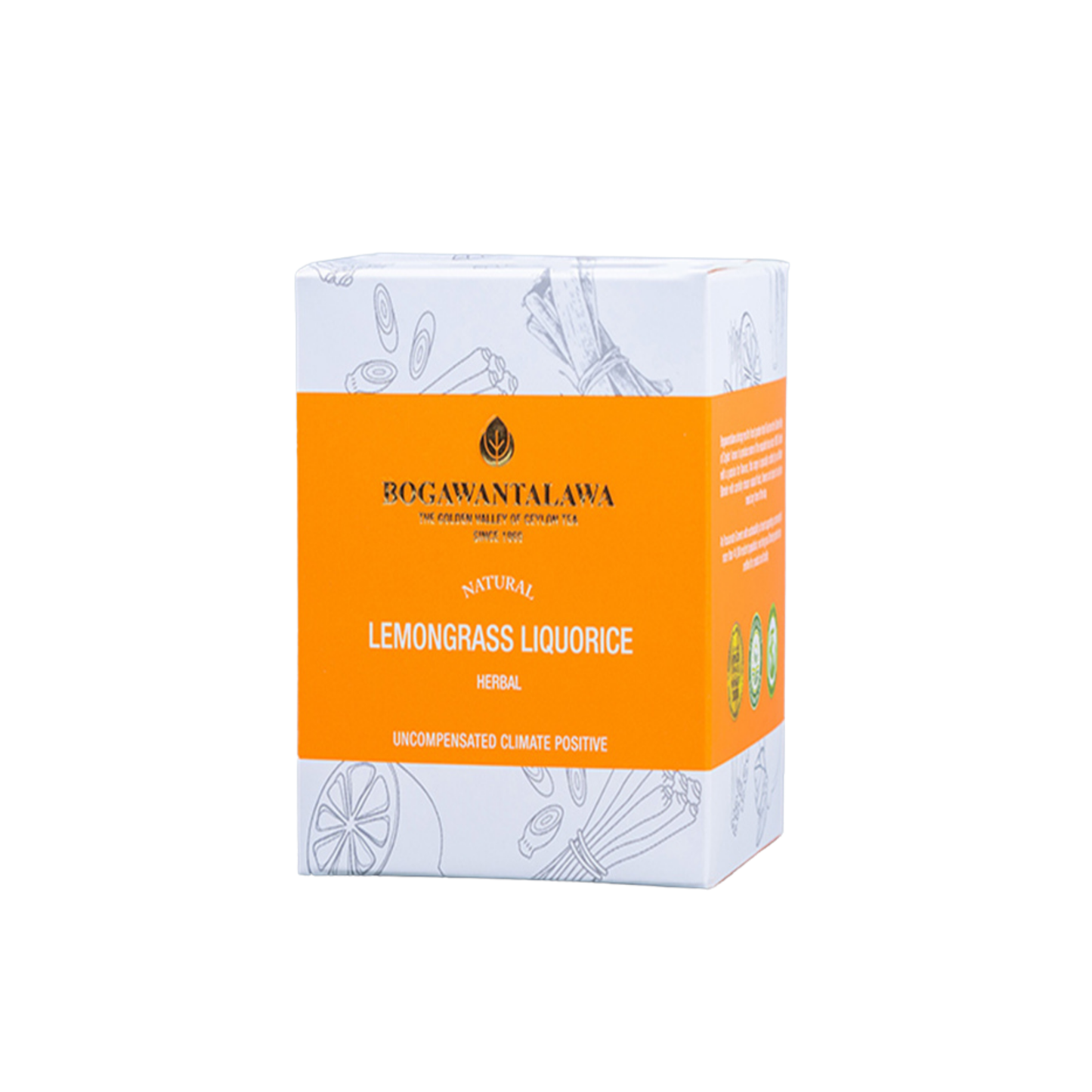 Bogawantalawa Citroengras zoethoutthee (40 g) 20 theezakjes