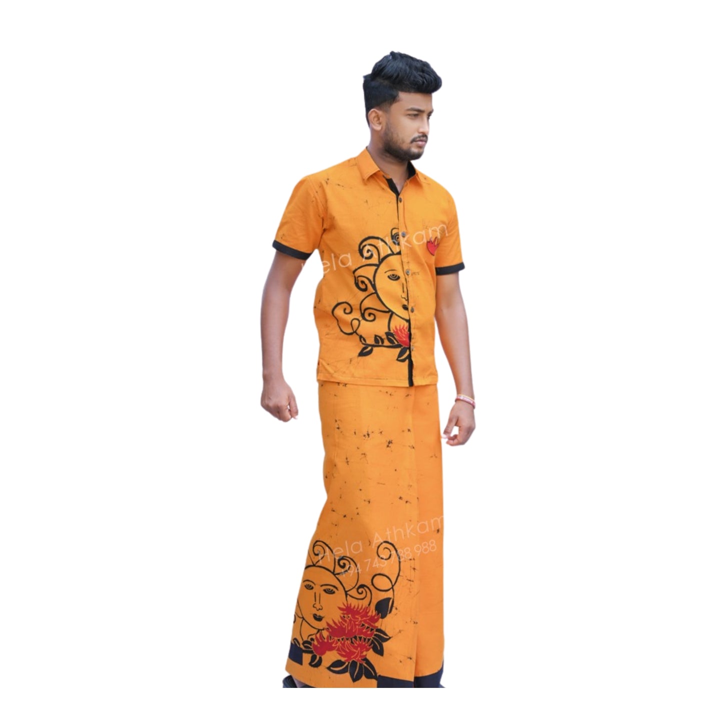 Lakpura® Batik Shirt en Sarong (Design AB222)