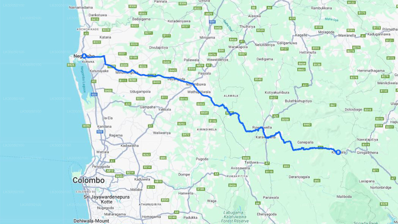 Wildwaterraften vanuit Negombo