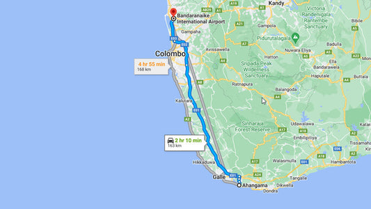 Privétransfer van Ahangama City naar Colombo Airport (CMB) City
