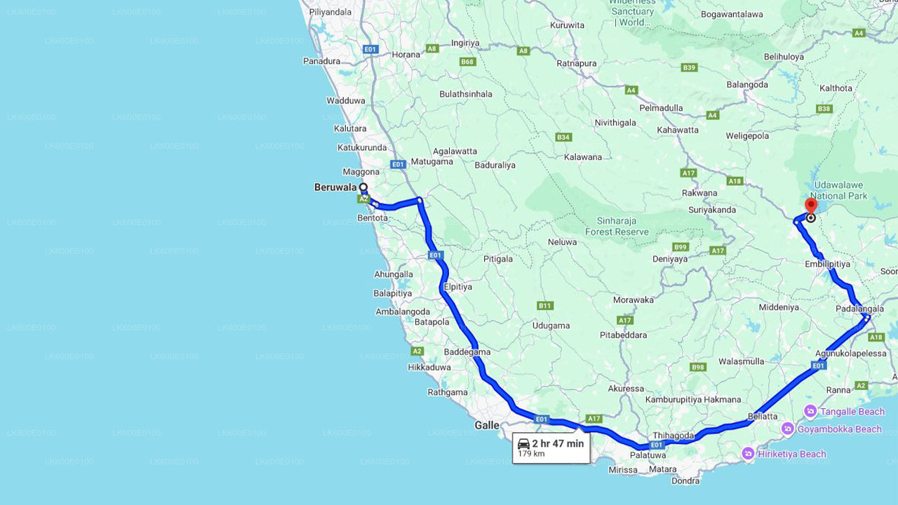 Safari in het nationale park Udawalawe vanuit Beruwala