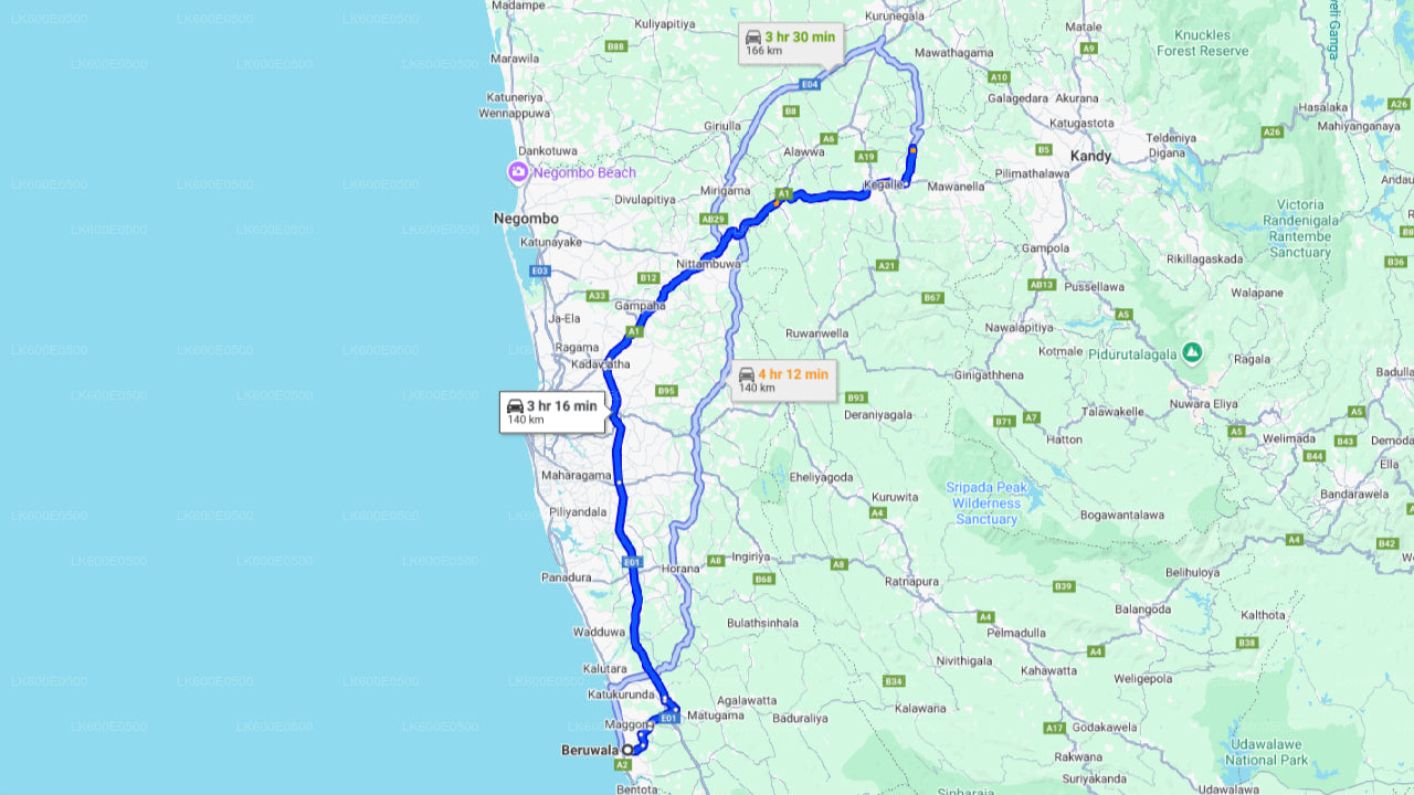 Pinnawala Olifantenweeshuis uit Beruwala