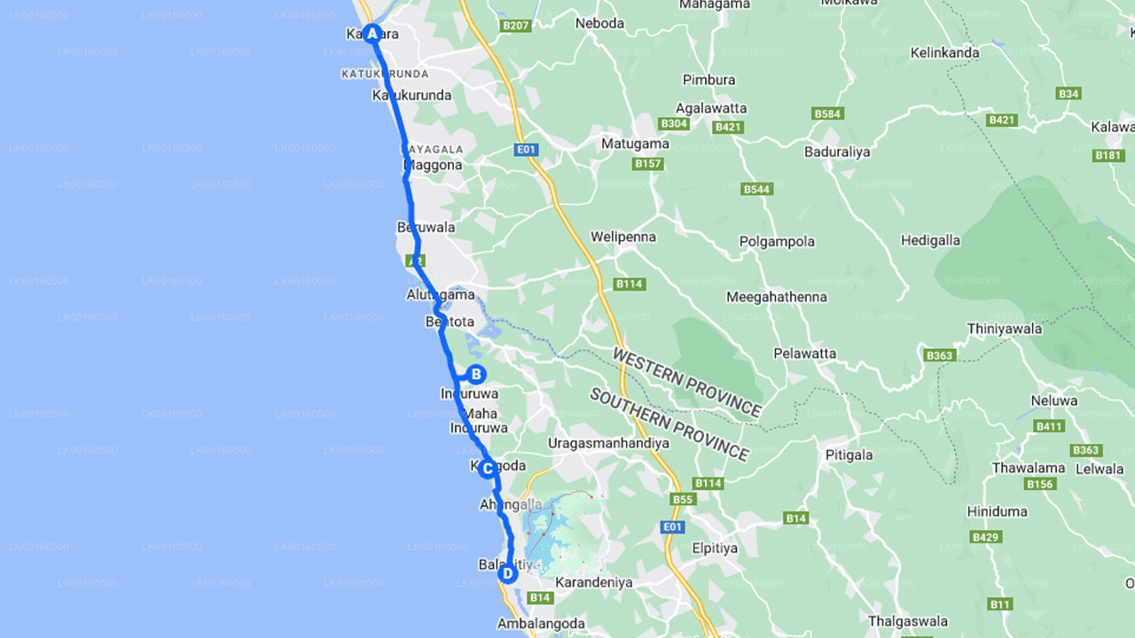 Stadsrondleiding Bentota vanuit Kalutara