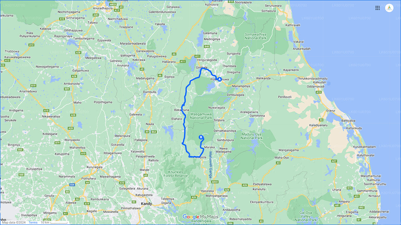 Wasgamuwa Nationaal Park Safari vanuit Polonnaruwa