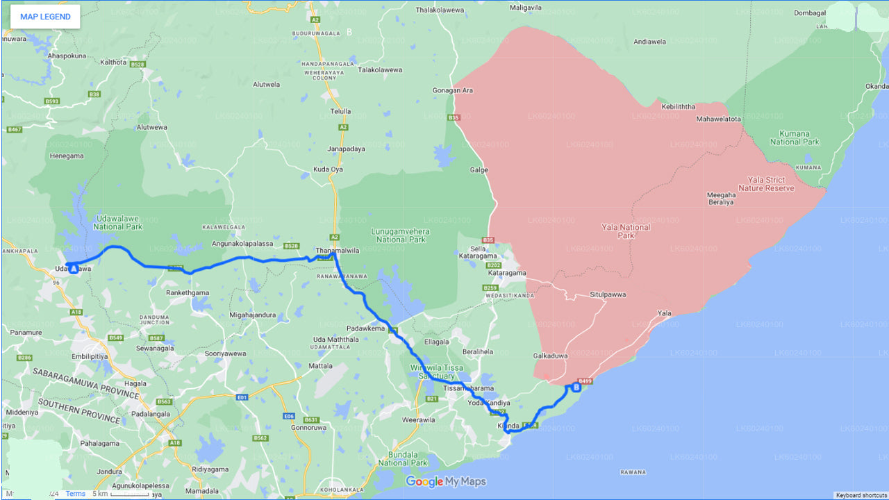 Yala National Park Safari vanuit Udawalawe