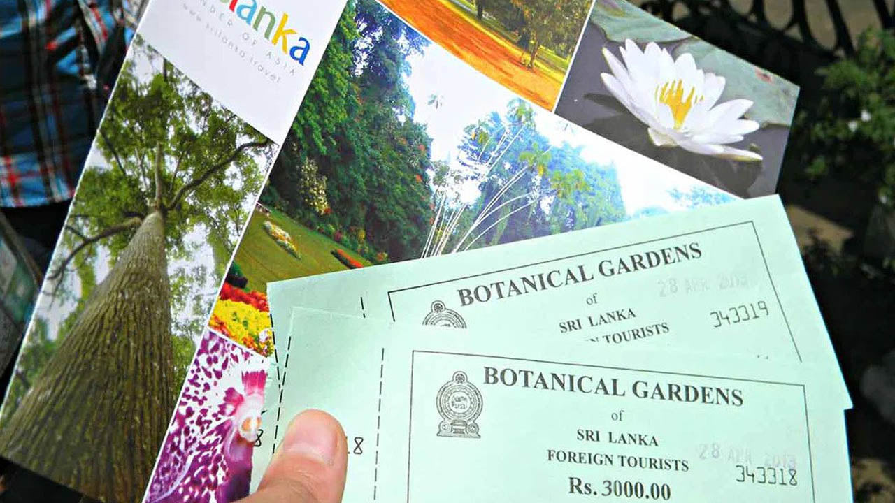 Toegangskaarten voor de botanische tuin Peradeniya
