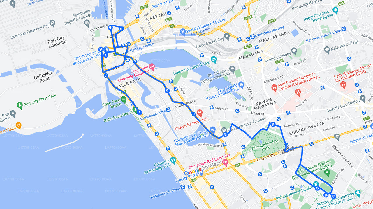 Hoogtepunten van de stad Colombo per fiets